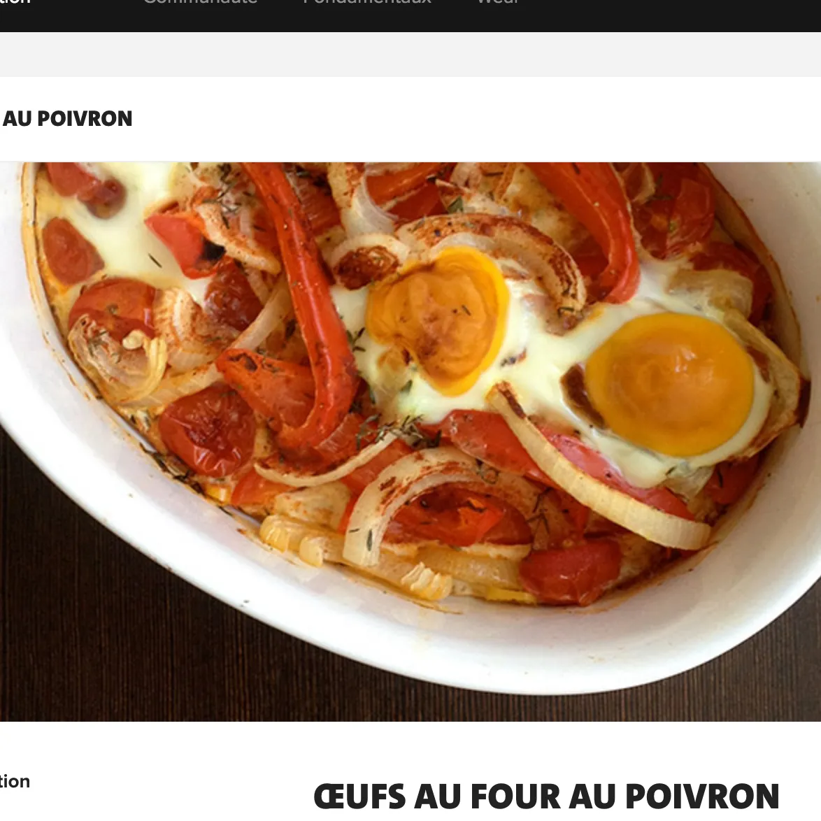 CEUFS AU FOUR AU POIVRON